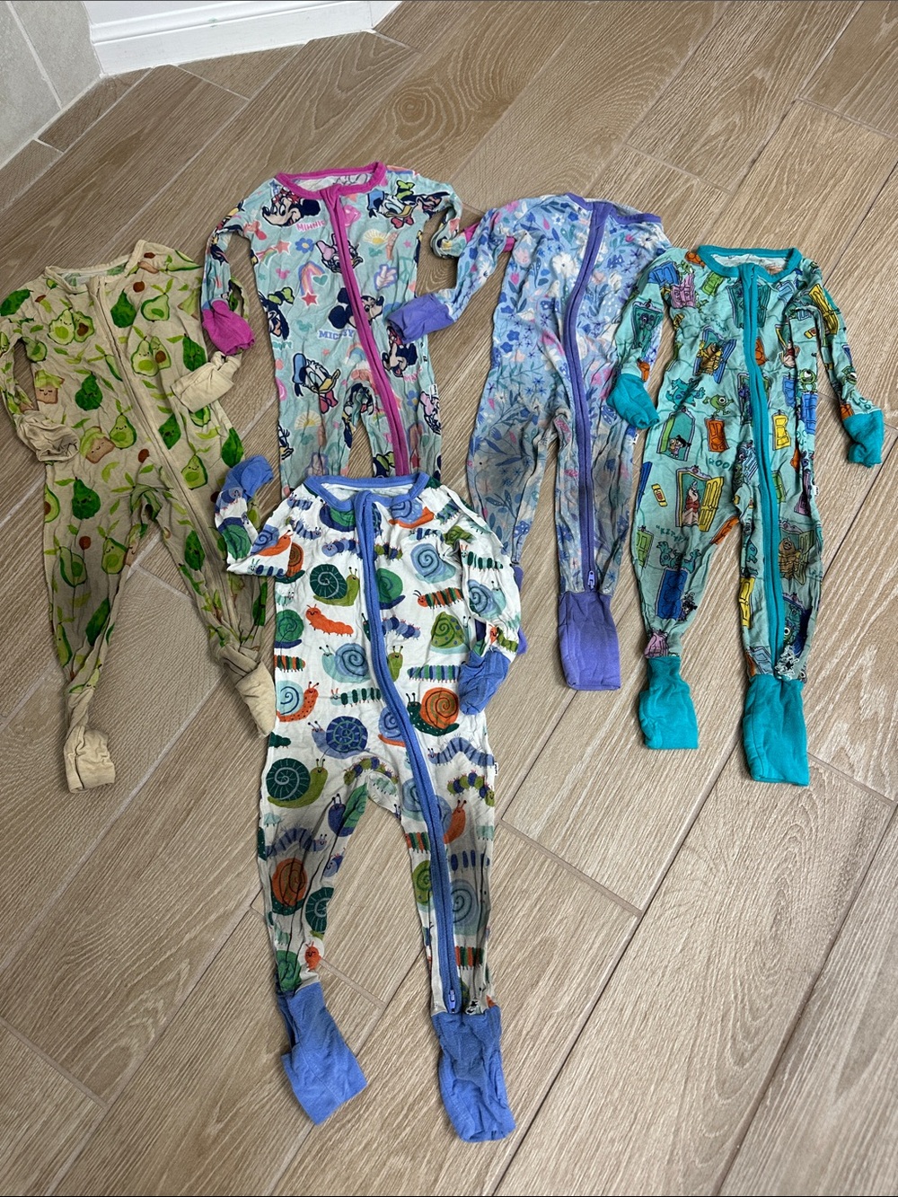 5 Little Sleepies Zippy Bamboo One-Piece